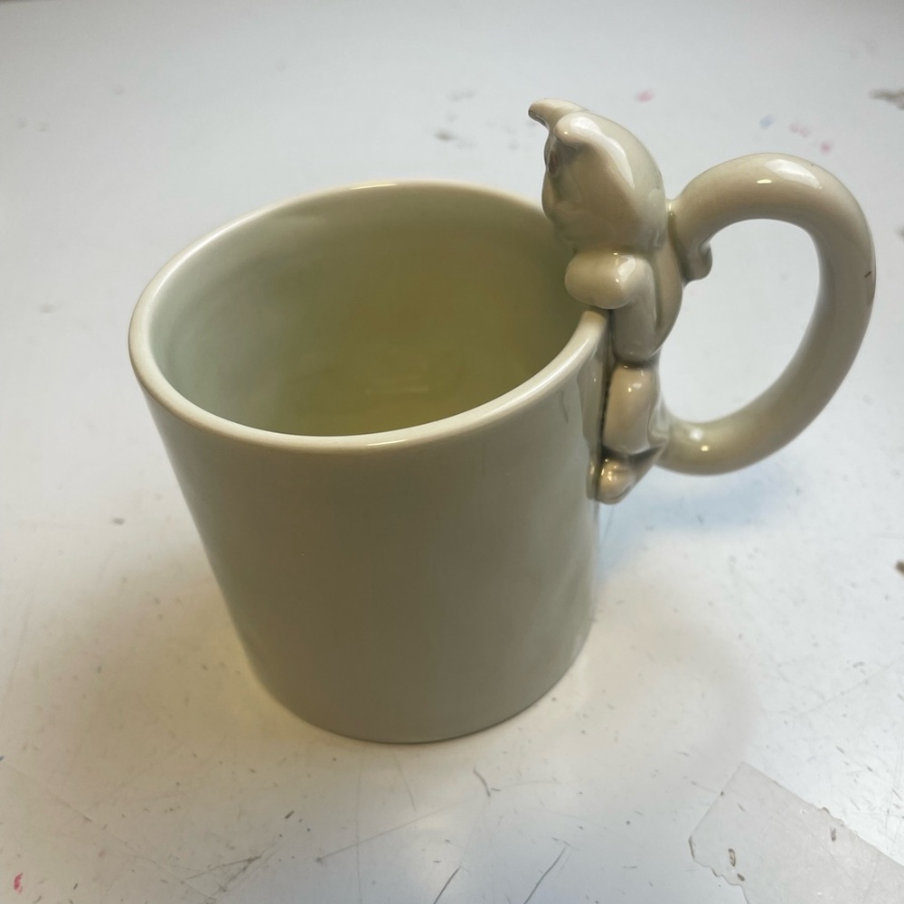 Cute Cat Handle Fitz and Floyd Mug